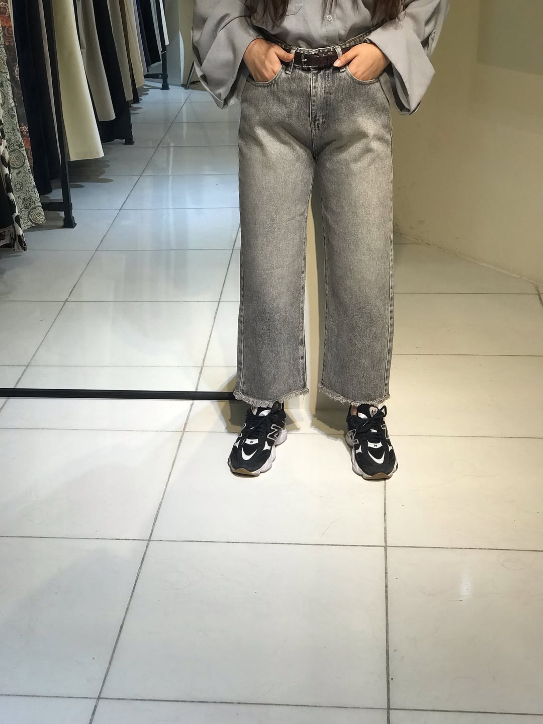 شلوار جین زنانه مدل واید