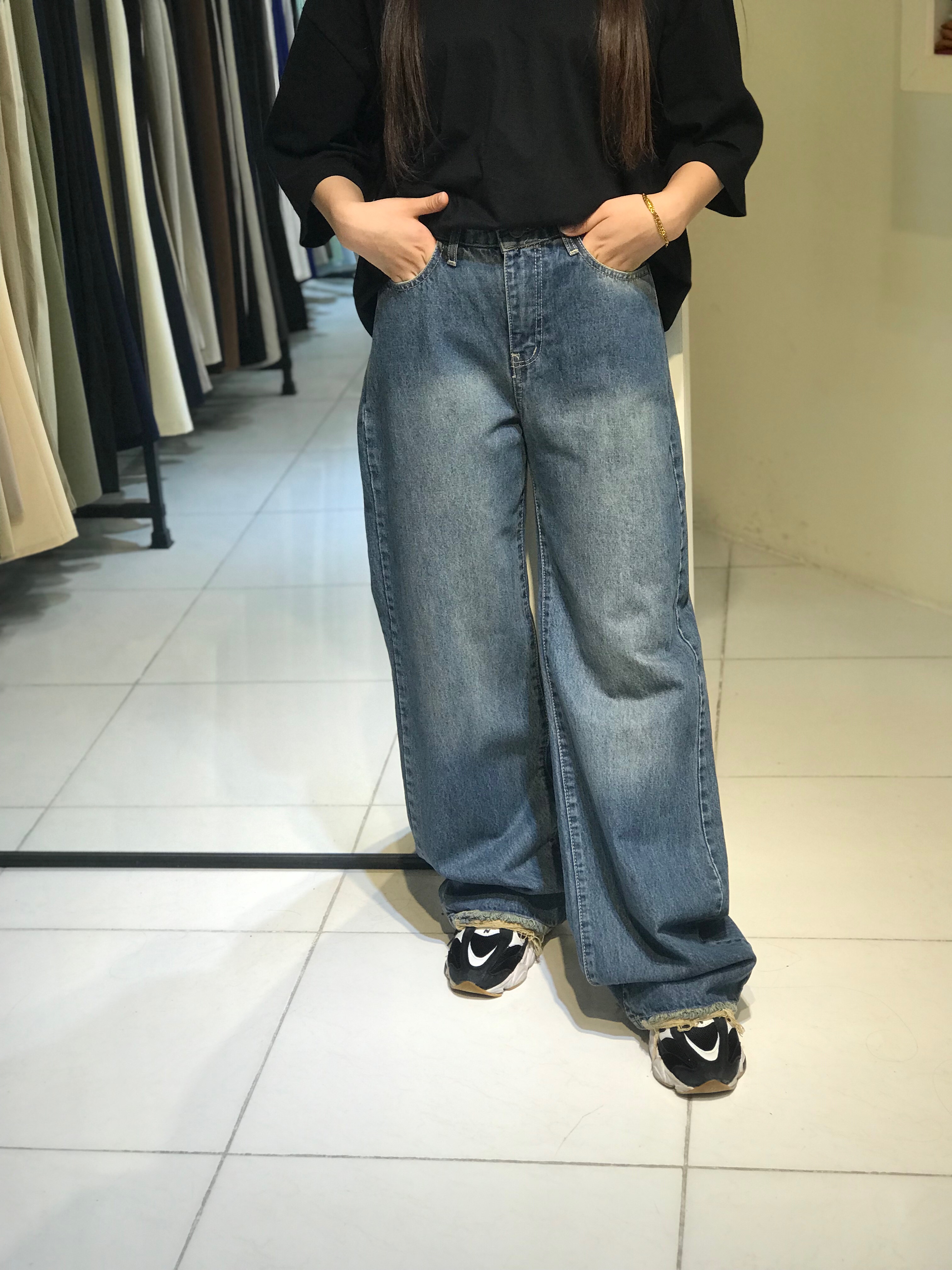 شلوارجین زنانه مدل بگ