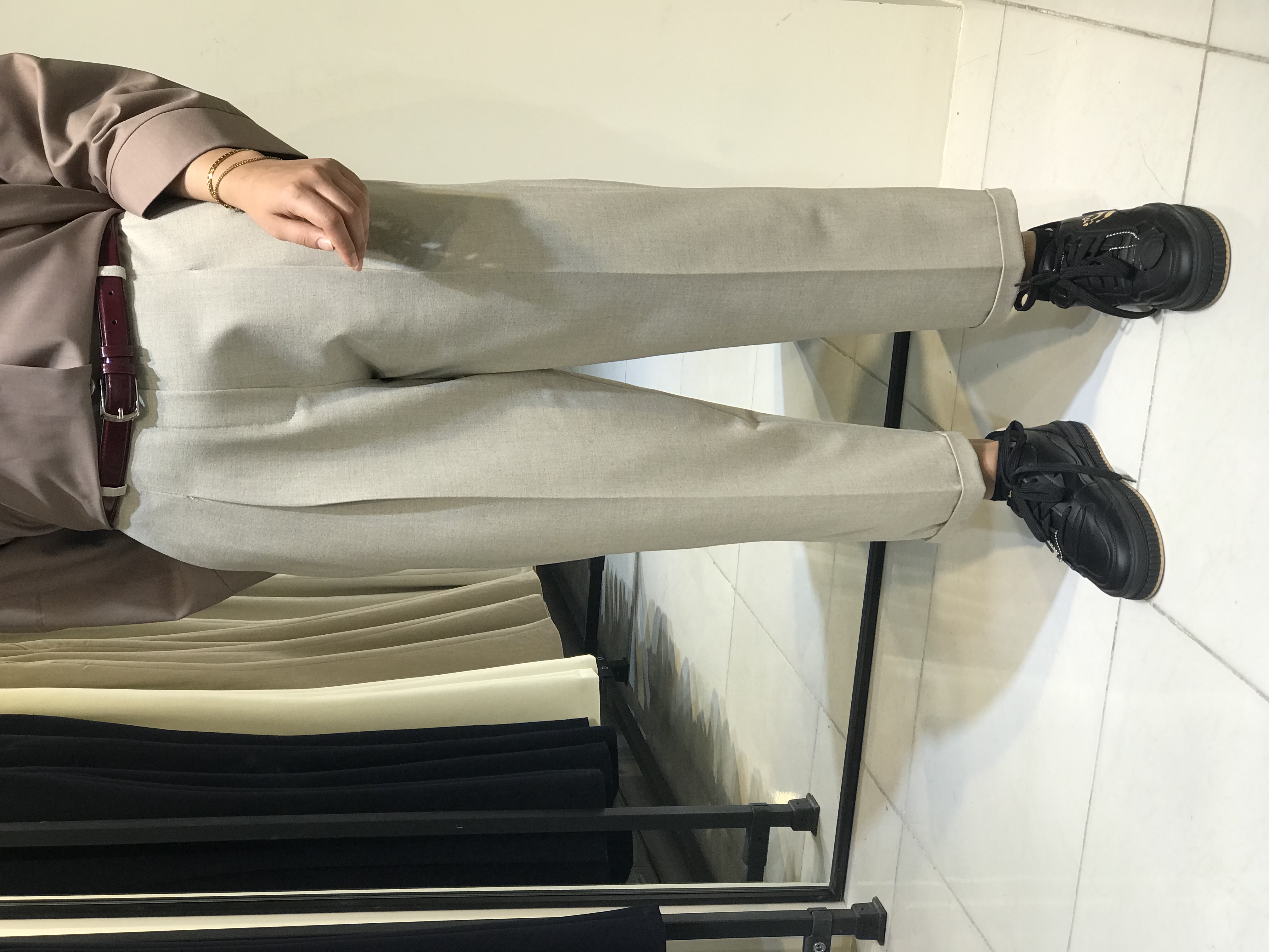 شلوارپارچه ای زنانه مدل مام دمپا پاکتی